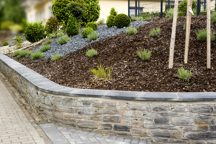 Pflasterung Hauseingang, Gartenzaun, Beete